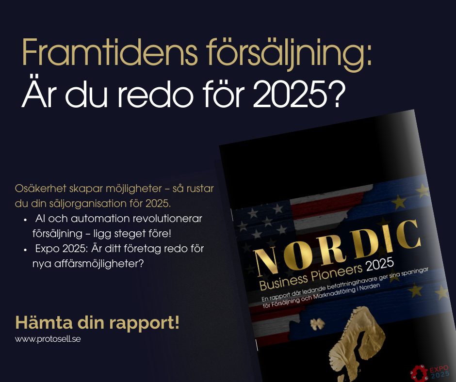Bild på ett omslag på rapporten Nordic Business Pioneers 2025 med guldig text.
